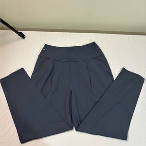 Athleta Elevation Pant Women’s Dark Blue Straight Leg Pants Pockets Small